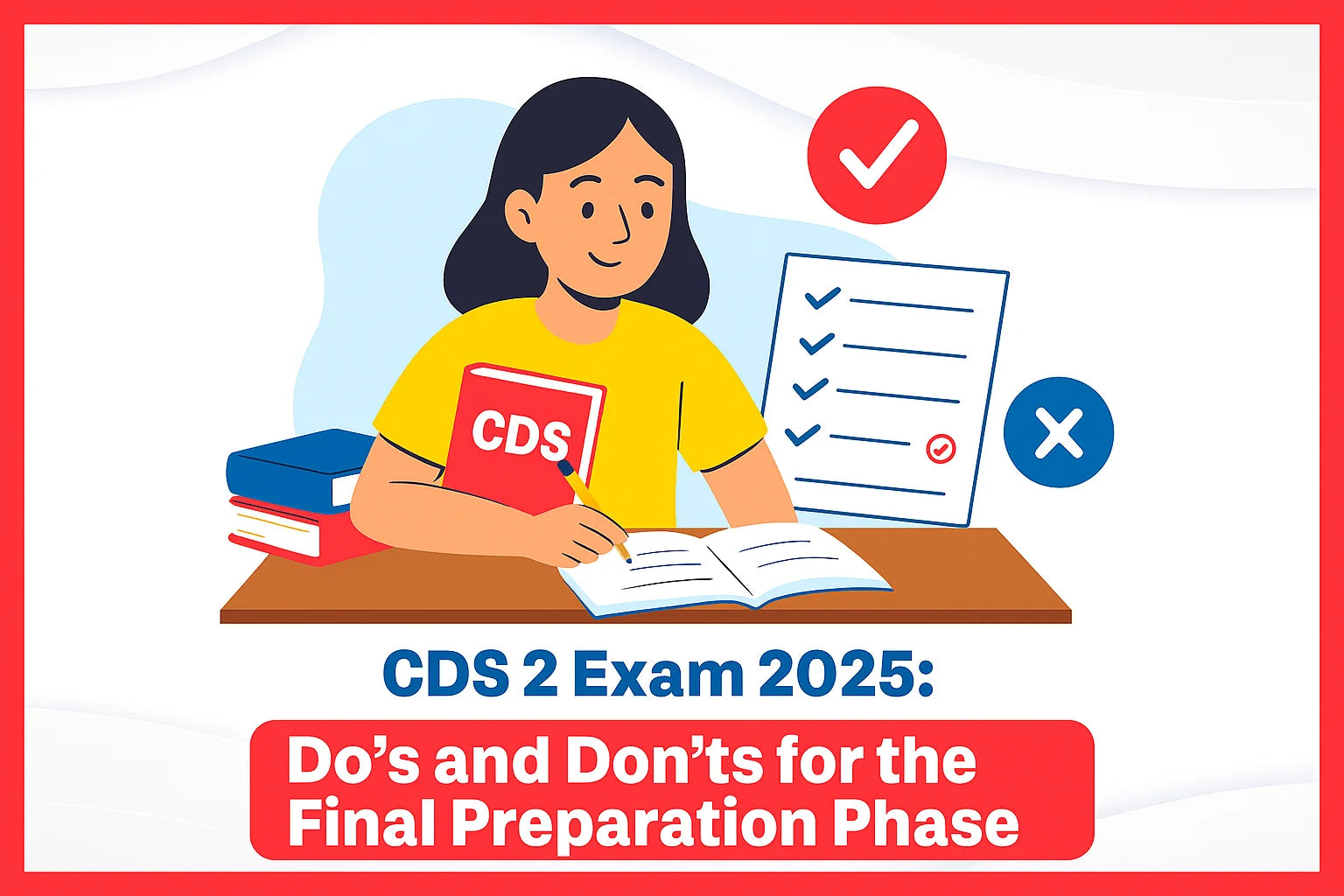 CDS 2 Exam 2025: Do’s and Don’ts for the Final Preparation Phase CDS 2 Exam 2025: Do’s and Don’ts for the Final Preparation Phase