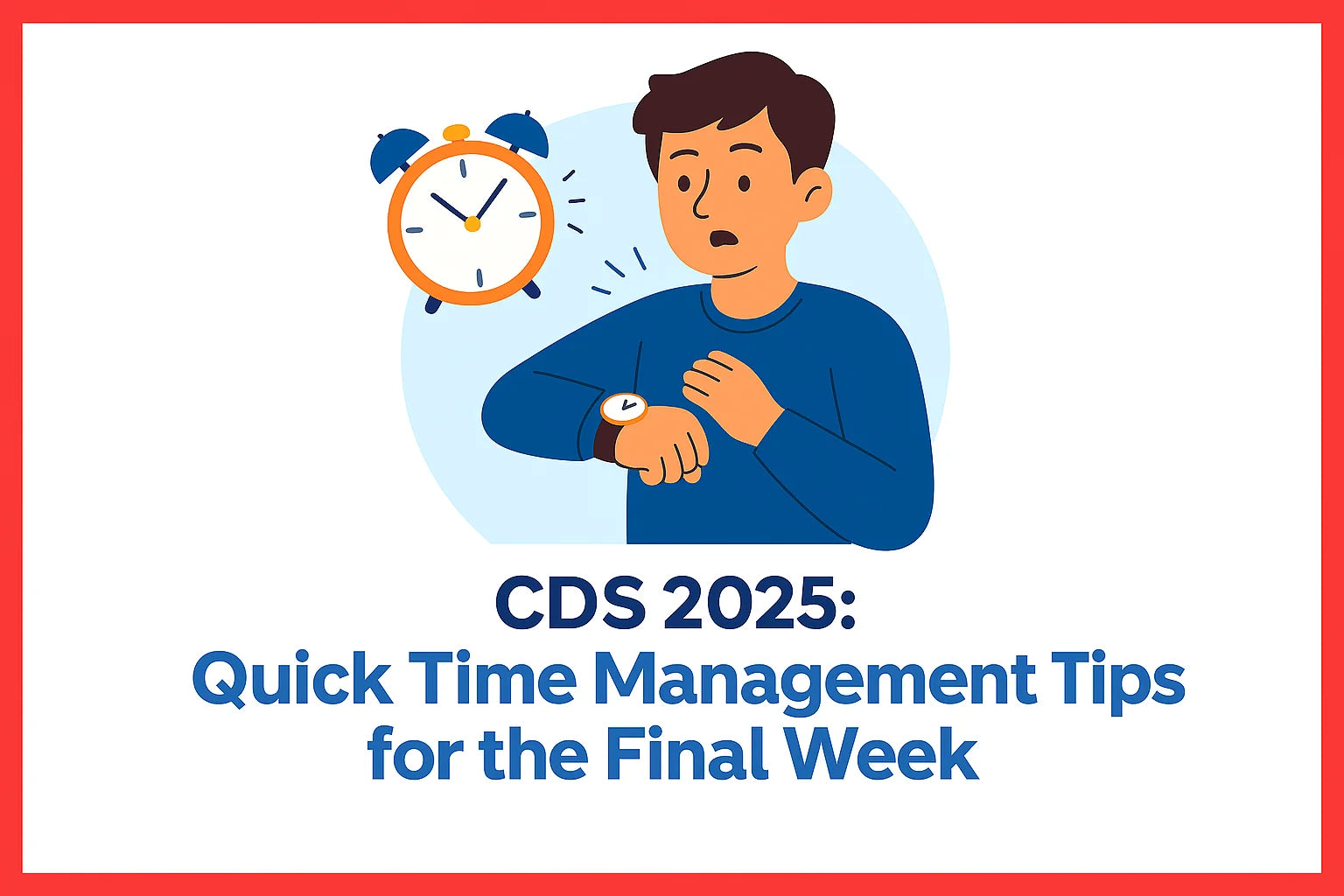 CDS 2025: Quick Time Management Tips for the Final Week CDS 2025: Quick Time Management Tips for the Final Week