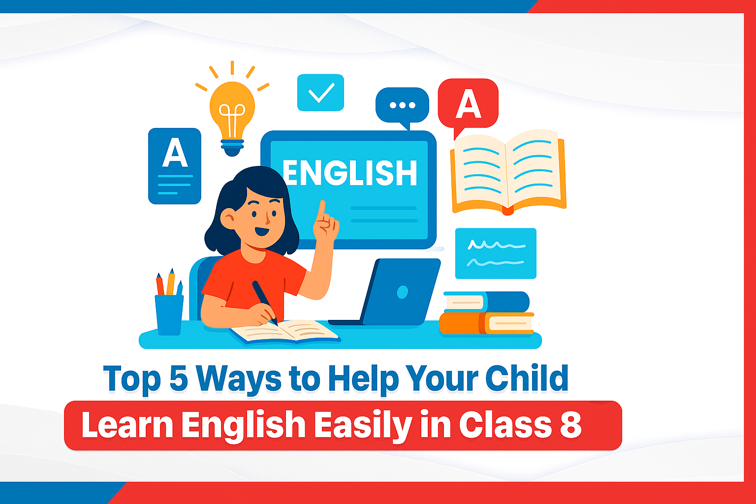 Top 5 Ways to Help Your Child Learn English Easily in Class 8 Top 5 Ways to Help Your Child Learn English Easily in Class 8