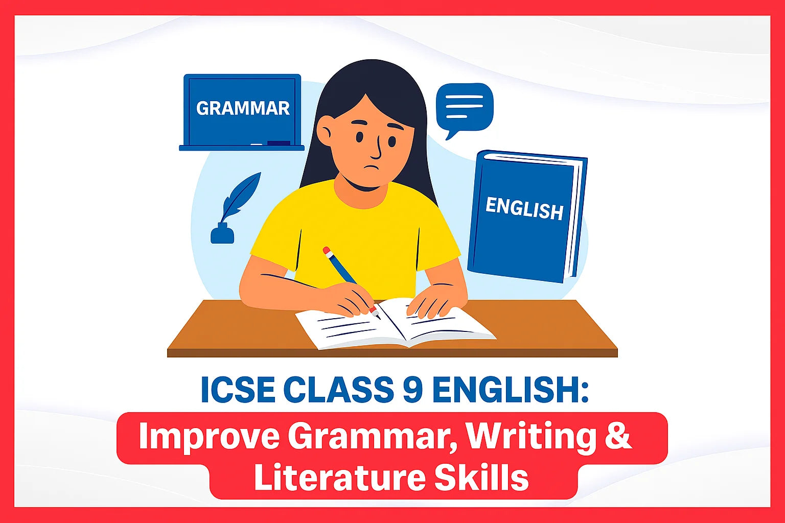 ICSE Class 9 English: Improve Grammar, Writing & Literature Skills ICSE Class 9 English: Improve Grammar, Writing & Literature Skills