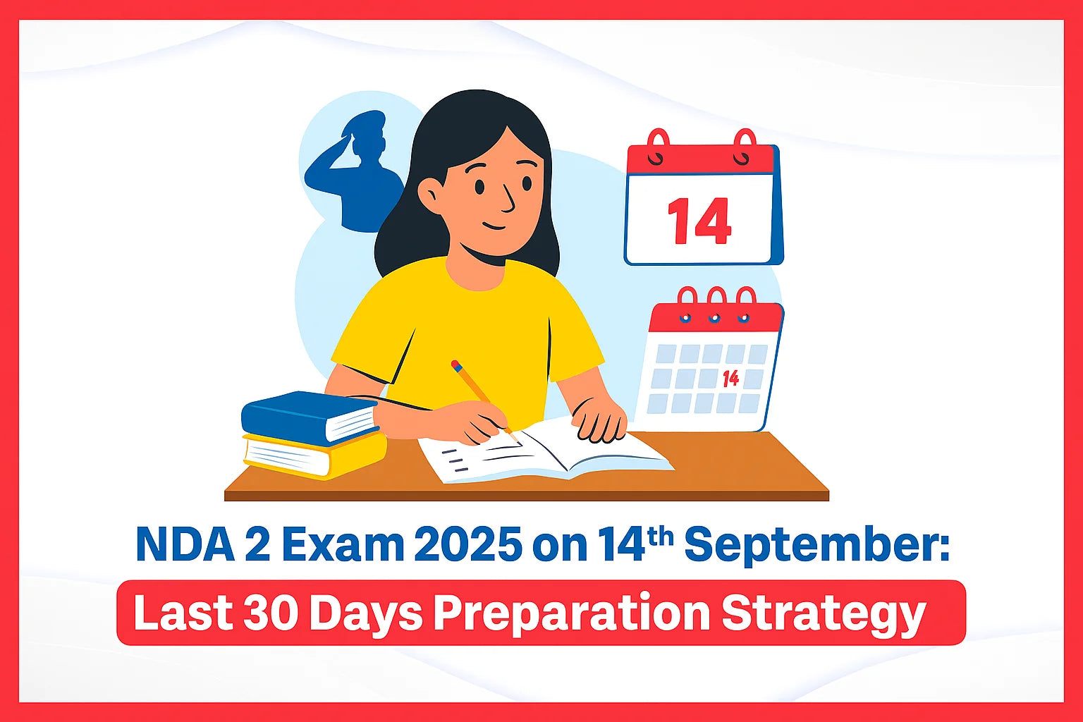 NDA 2 Exam 2025 on 14th September: Last 30 Days Preparation Strategy NDA 2 Exam 2025 on 14th September: Last 30 Days Preparation Strategy