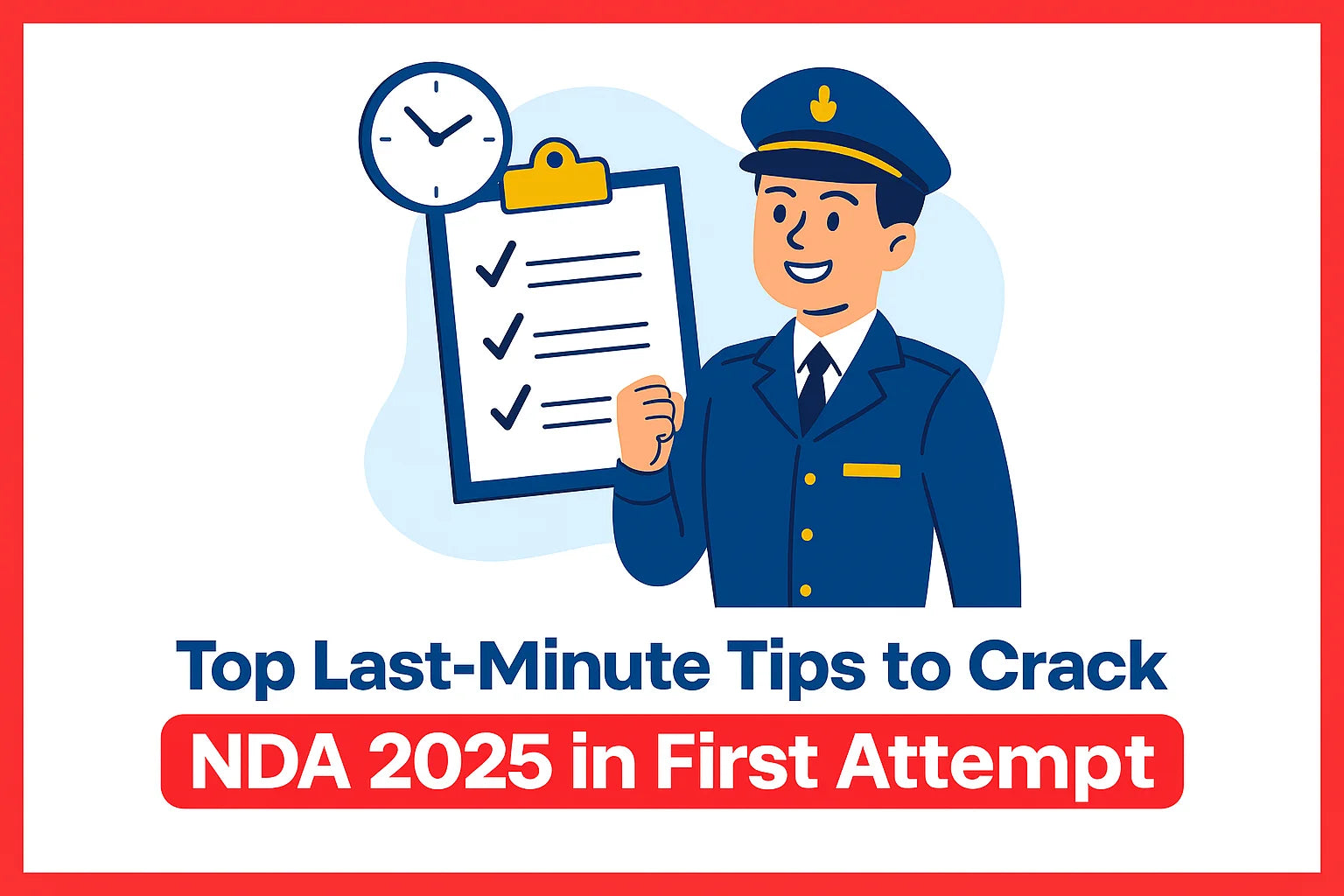 Top Last-Minute Tips to Crack NDA 2025 in First Attempt Top Last-Minute Tips to Crack NDA 2025 in First Attempt