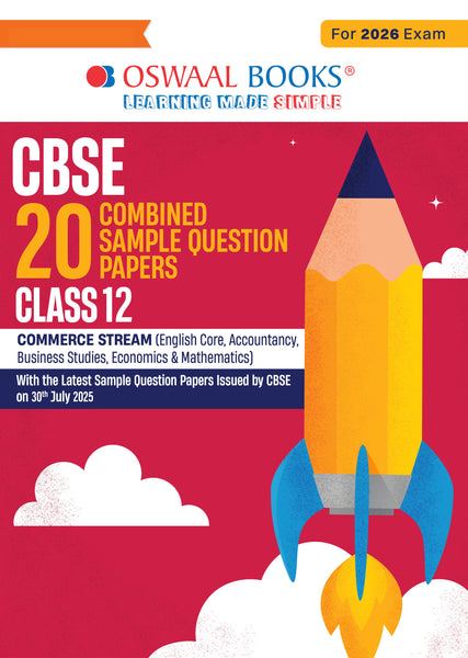 CBSE 20 Combined Sample Question Papers class-12 Commerce stream (English Core, Mathematics, Accountancy, Business Studies & Economics)