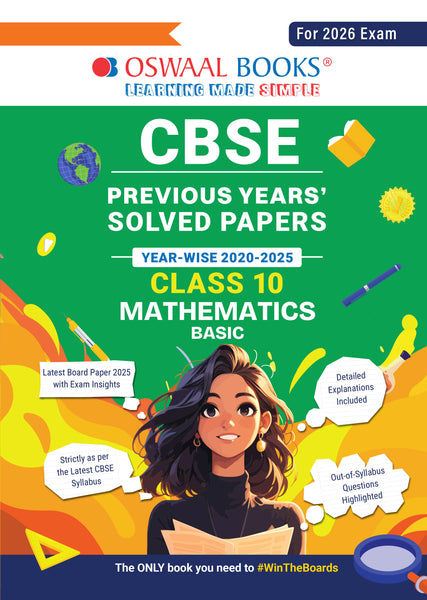 CBSE Previous Years Solved Papers Year wise 2020-2025 Class-10 Mathematics Basic