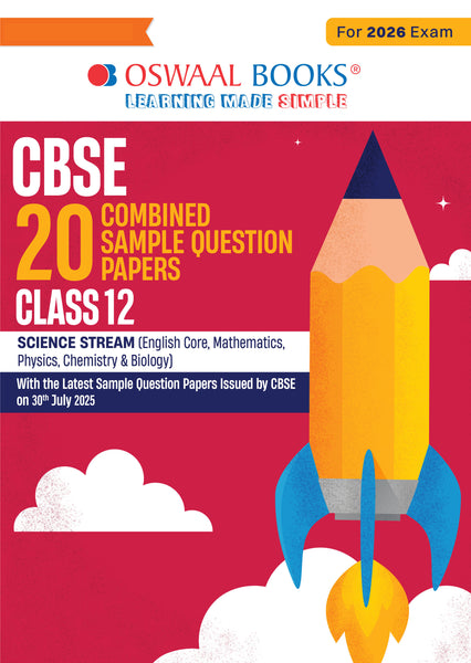 CBSE 20 Combined Sample Question Papers class-12 Science stream (English Core, Mathematics, Physics, Chemistry & Biology)
