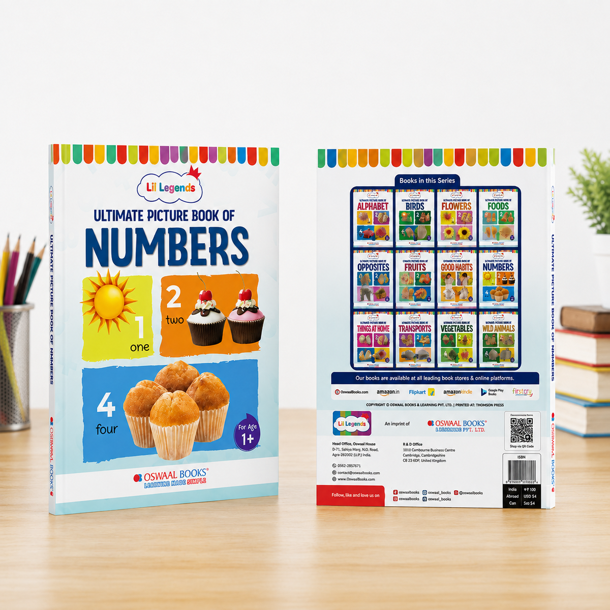 Lil Legends Picture Book for Kids Age 1+ Years - Learn About Numbers (1,2,3) | Early Learning Illustrated Book with Colourful Pictures | First Counting Book for Toddlers & Preschoolers