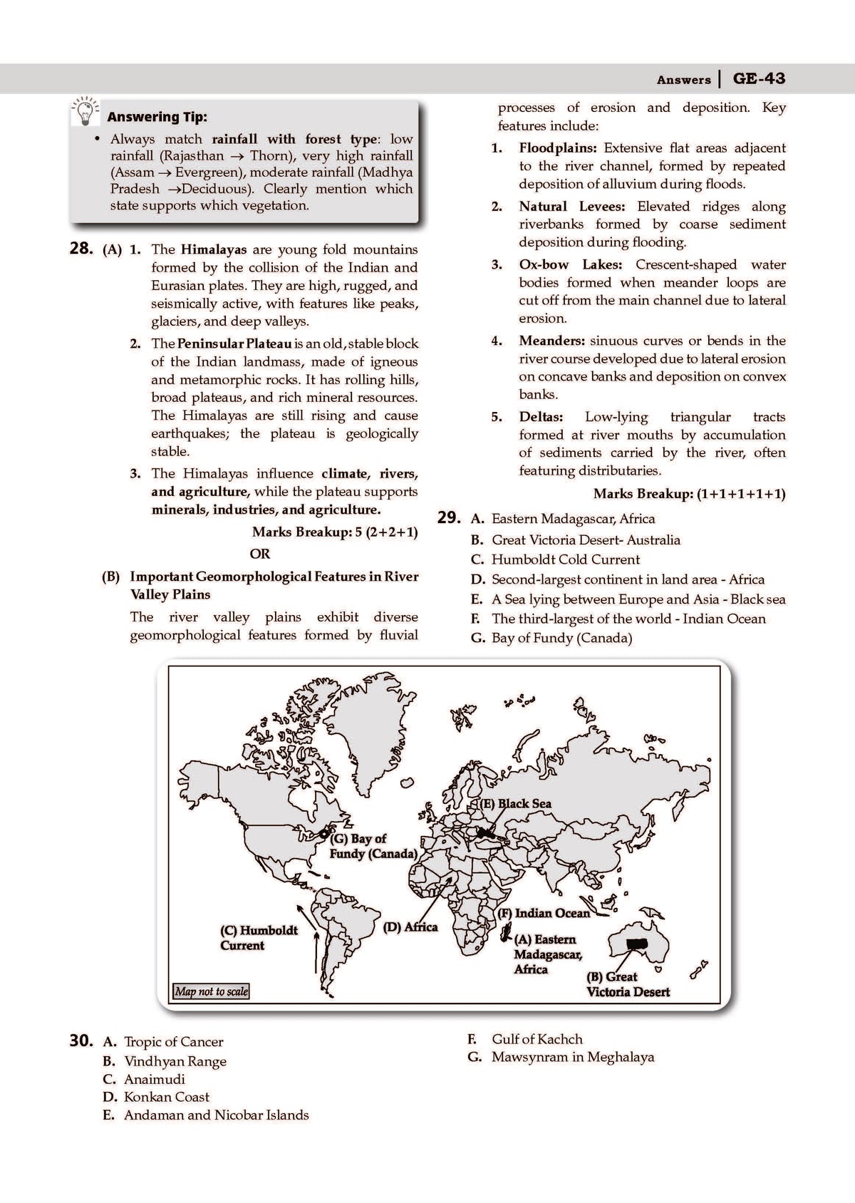 CBSE 20 Combined Sample Question Papers class 11 Humanities stream (English Core, History, Geography, Political Science, Sociology & Psychology)