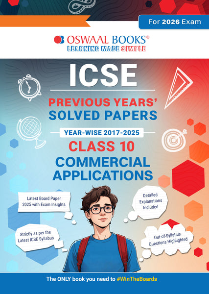 ICSE Previous Years Solved Papers Year wise 2017-2025 Class-10 Commercial Applications