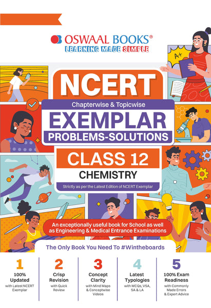 NCERT Exemplar (Problems - Solutions) Class 12 Chemistry Book For Latest Board Exam