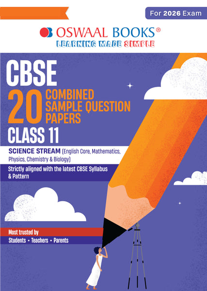 CBSE 20 Combined Sample Question Papers class-11 Science stream (English Core, Mathematics, Physics, Chemistry & Biology)