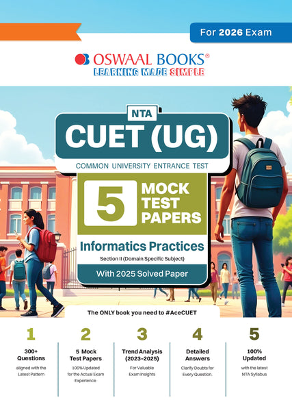 NTA CUET(UG) 5 Mock Test Papers Informatics Practices For 2026 Exam