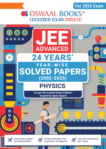 JEE Advanced 24 Years' Solved Papers | Year-Wise (2002-2025) Physics (For 2026 Exam)