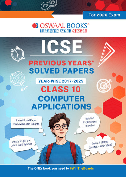 ICSE Previous Years Solved Papers Year wise 2017-2025 Class-10 Computer Applications