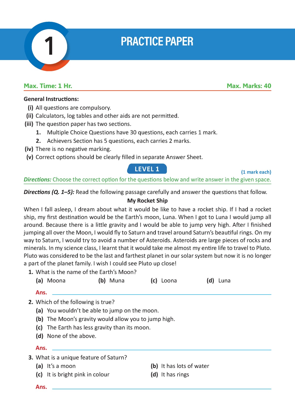 Oswaal One For All Olympiads Workbook Class 5 English | Questions for SOF IEO & Other Olympiad Exams 2026 | With Sample Practice Papers & Oswaal.AI