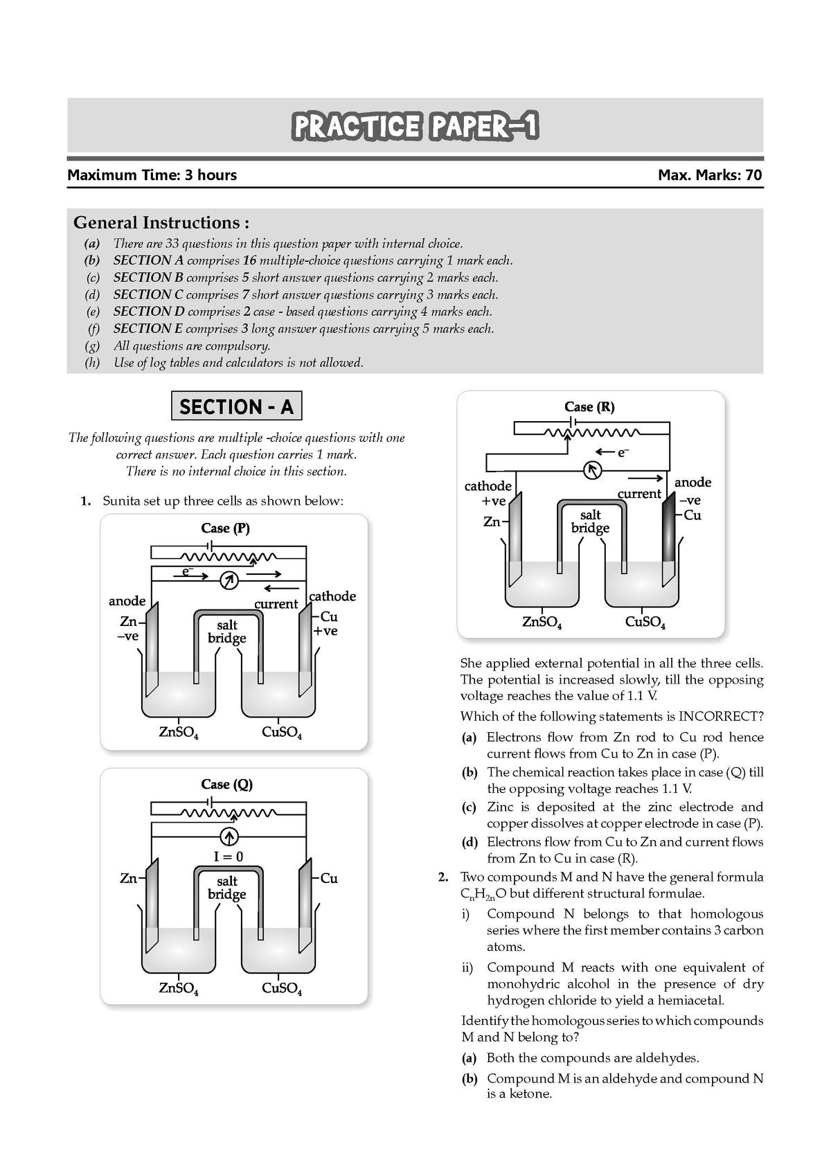 Oswaal CBSE & NCERT One for All Class 12 Chemistry (For 2027 Exam)
