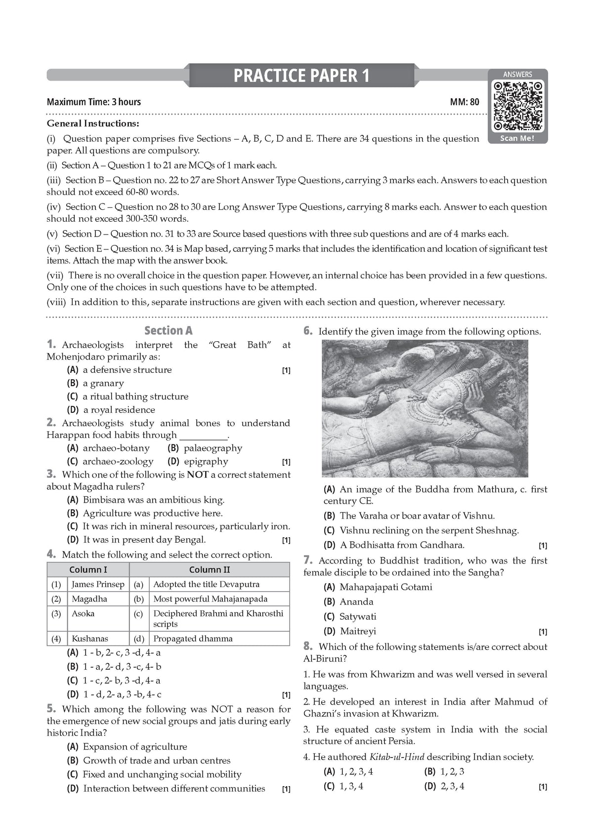 CBSE Class 12 History Question Bank | Chapter & Topic-wise Solved Papers (2017-2026) | Based on Latest Syllabus (April 2026) | Includes 2026 Papers | For 2027 Exam