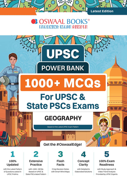 UPSC Power Bank | 1000+ MCQs for UPSC & State PSCs Exams | Geography | Latest Edition