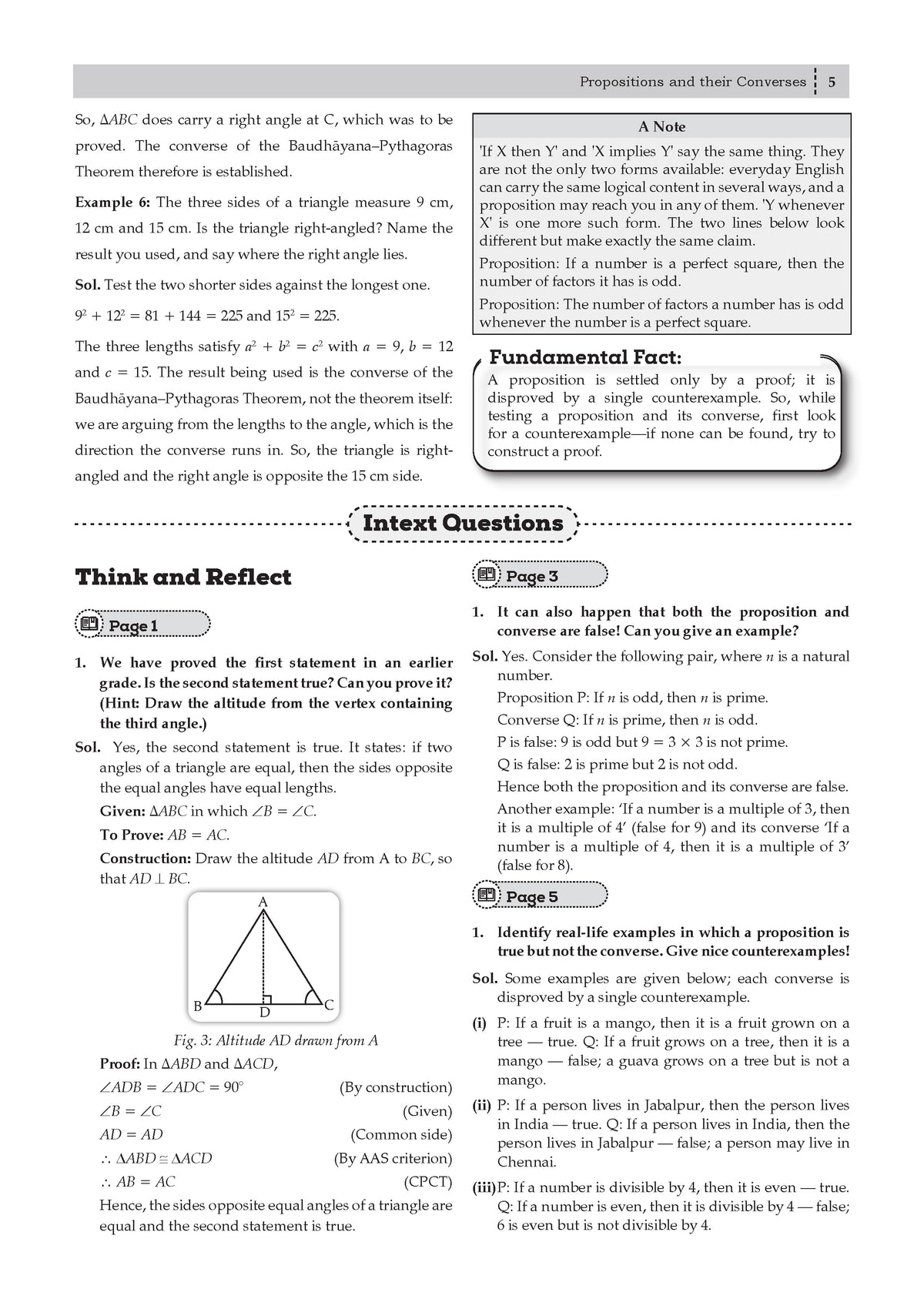 Oswaal CBSE NCERT Class 9 Textbook Solutions Mathematics Part-2 (Ganita Manjari) (Latest NCERT) | Revision Notes, Mind Maps, Solved Intext & Exercise Questions | Oswaal AI