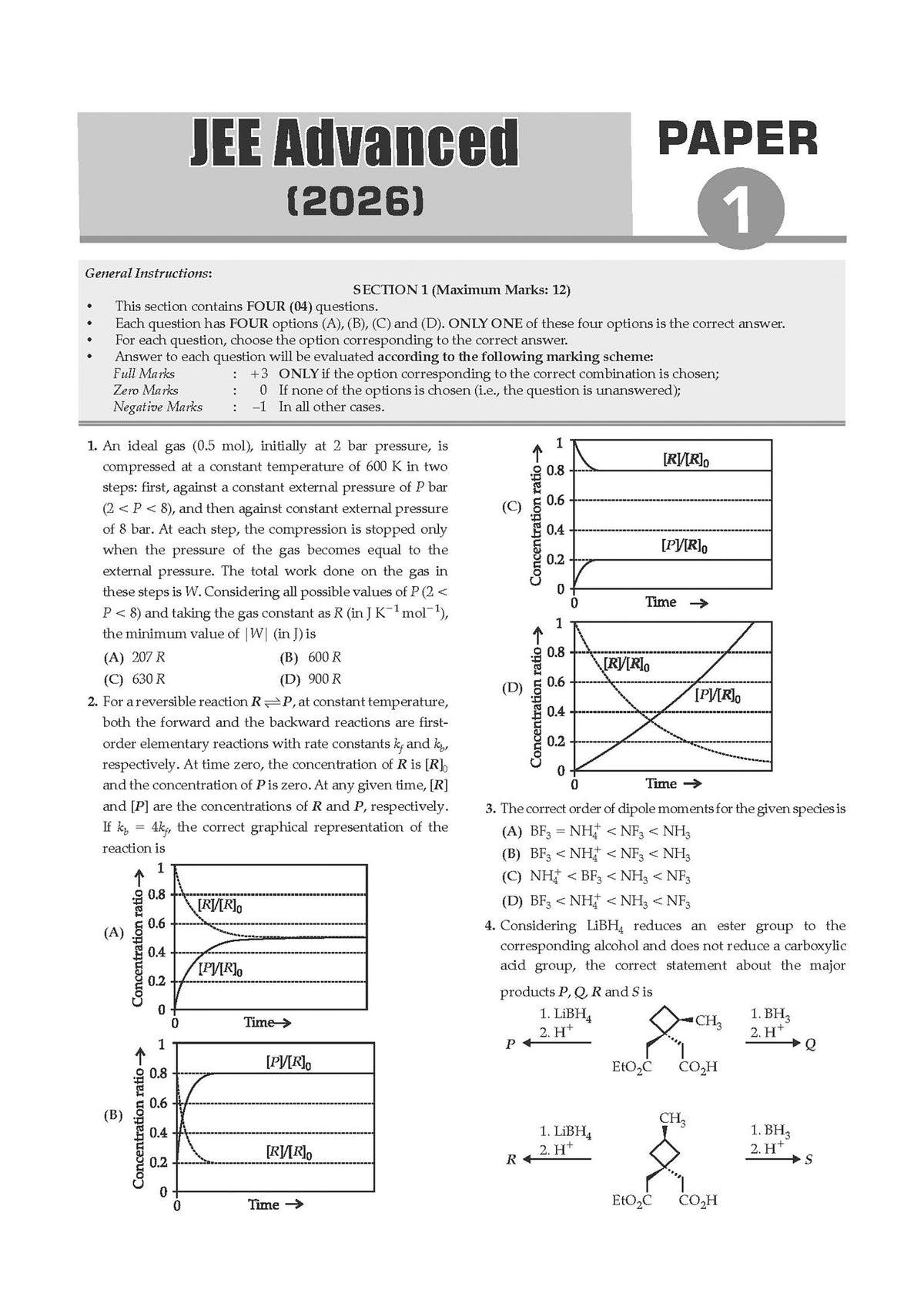 Oswaal JEE Advanced 25 Years Year-wise Solved Papers Physics, Chemistry & Mathematics (Set of 3 Books) | Fully Solved May 2026 Paper 1 & 2 | Smart Mind Maps, Mnemonics, PYQs & Oswaal AI
