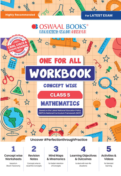 One For All Workbook | Concept Wise Class-5 Mathematics Book | For Latest Exam