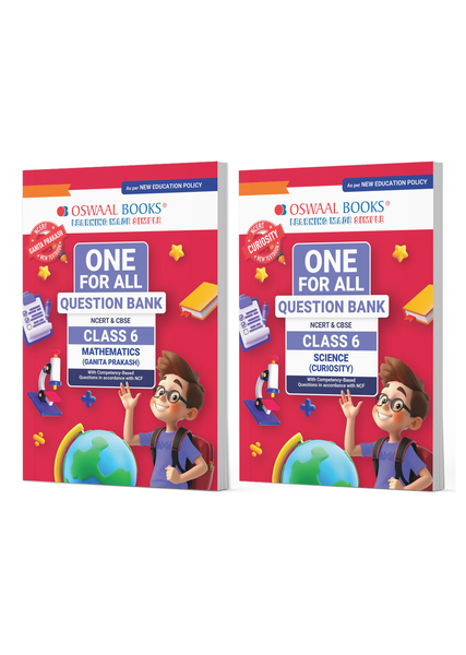 One For All Question Banks NCERT & CBSE Class 6 (Set of 2 Books) Maths & Science For Latest Exam