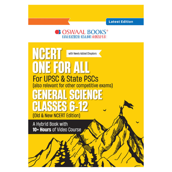 NCERT One For All Book for UPSC & State PSCs | General Science Classes 6-12 (Old & New NCERT Edition) Latest Edition