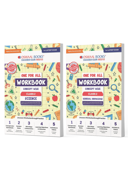 One For All Workbook Concept Wise Class-2 Science & General Knowledge (Set Of 2 Books) (For Latest Exam)