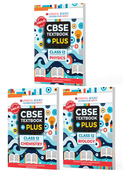CBSE Textbook Plus Physics, Chemistry & Biology (Set of 3 Books) For Class 12 | With 50% competency-based Questions aligned with NCF | Includes Previous Years’ Exam Questions With Mnemonics and Mind Maps (For 2026 Exam)
