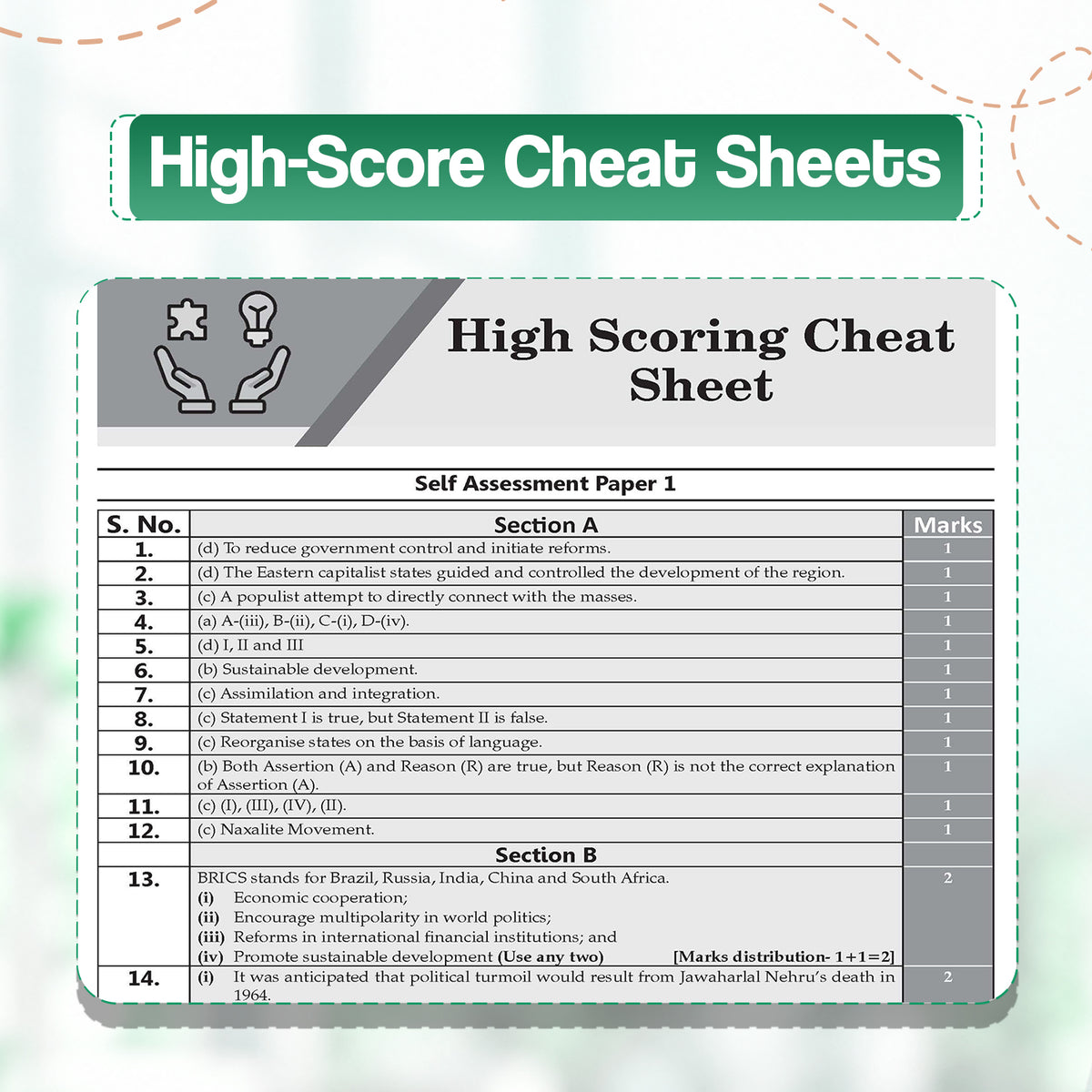 CBSE 15 Sample Question Papers Class 12 Board Exam Political Science 2026-27 based on latest CBSE SQP dated (21 Sep 2026) | New Questions Typologies With Oswaal AI