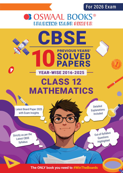 CBSE 10 Previous Years Solved Papers Year wise 2016-2025 Class-12 Mathematics