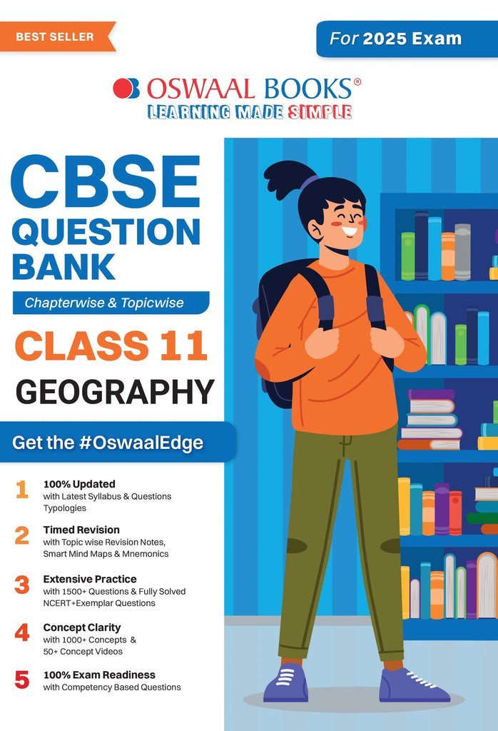 CBSE Question Bank Class 11 Geography, Chapterwise and Topicwise Solved Papers For 2025 Exams Oswaal Books and Learning Private Limited