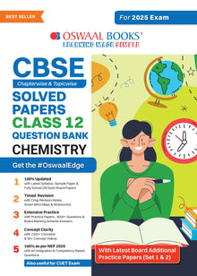 CBSE Question Bank Class 12 Chemistry, Chapterwise and Topicwise Solved Papers For Board Exams 2025 Oswaal Books and Learning Private Limited