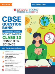 CBSE Question Bank Class 12 Computer Science, Chapterwise and Topicwise Solved Papers For Board Exams 2025 Oswaal Books and Learning Private Limited