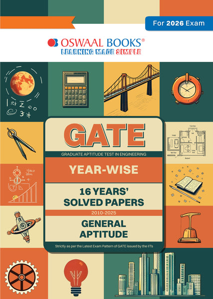 GATE | 16 Years’ | Solved Papers| Year-wise| (2010 to 2025)|General Aptitude| For 2026 Exam