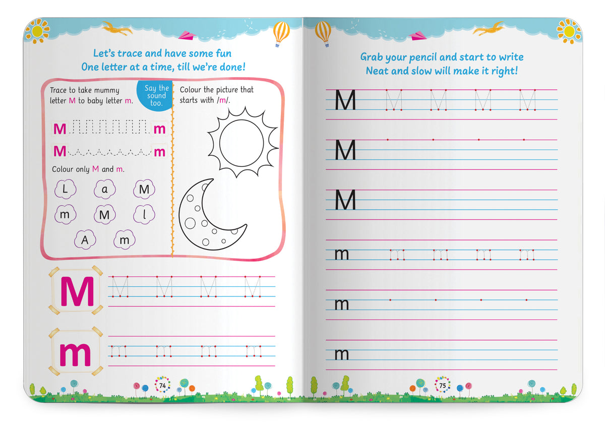 Lil Legends Incredible Phonics Level 1 Part 1 Main Book | Letter Sounds, Tracing, Writing and Fun Activities | Phonics Workbook for Beginners | Age 3+