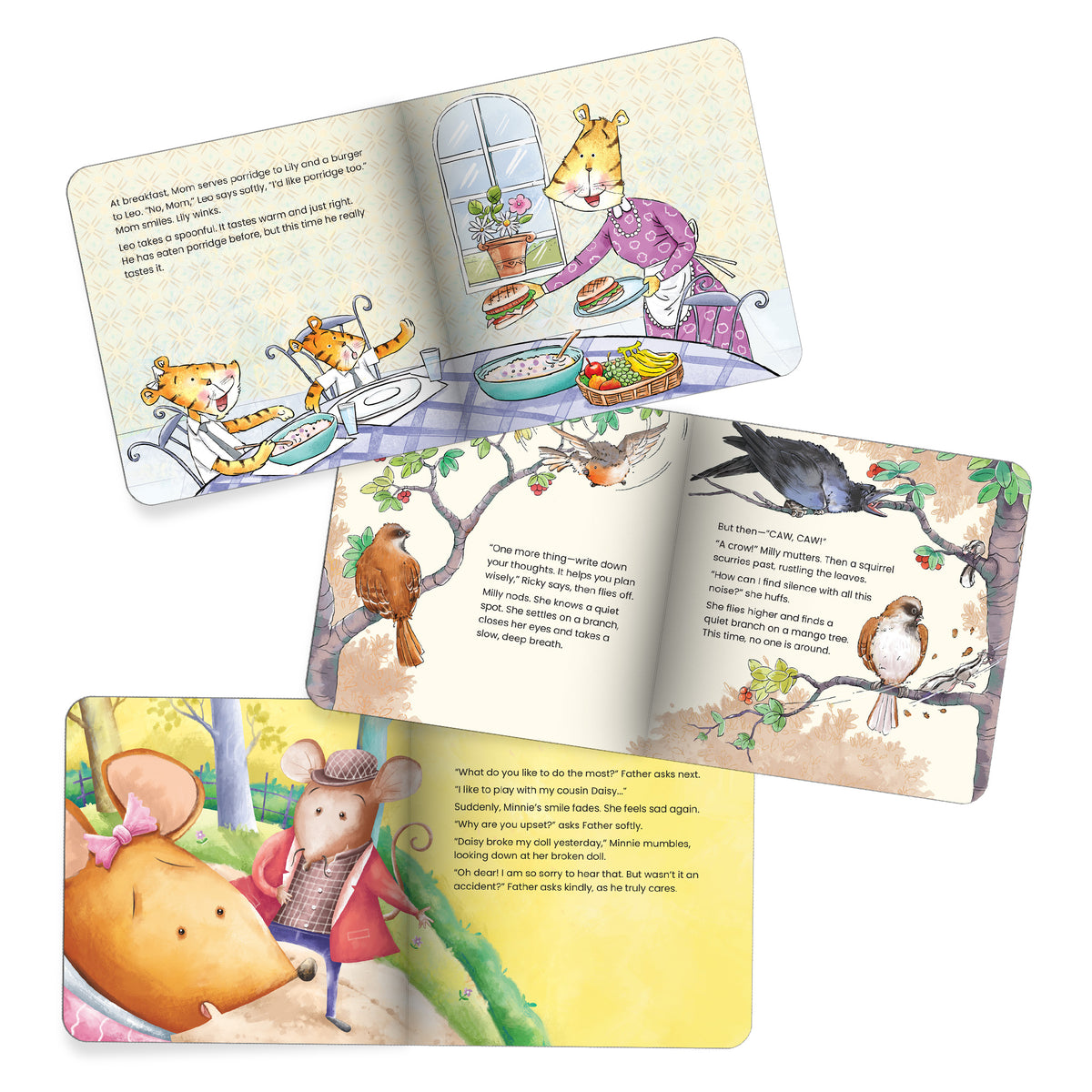 Oswaal Lil Legends Mindful Moments Series - Slow Down Leo, Troubled Milly and The Yellow Patch | Set of 3 Books for Kids | Illustrated Stories to Build Concentration and Self Control | Age 5+