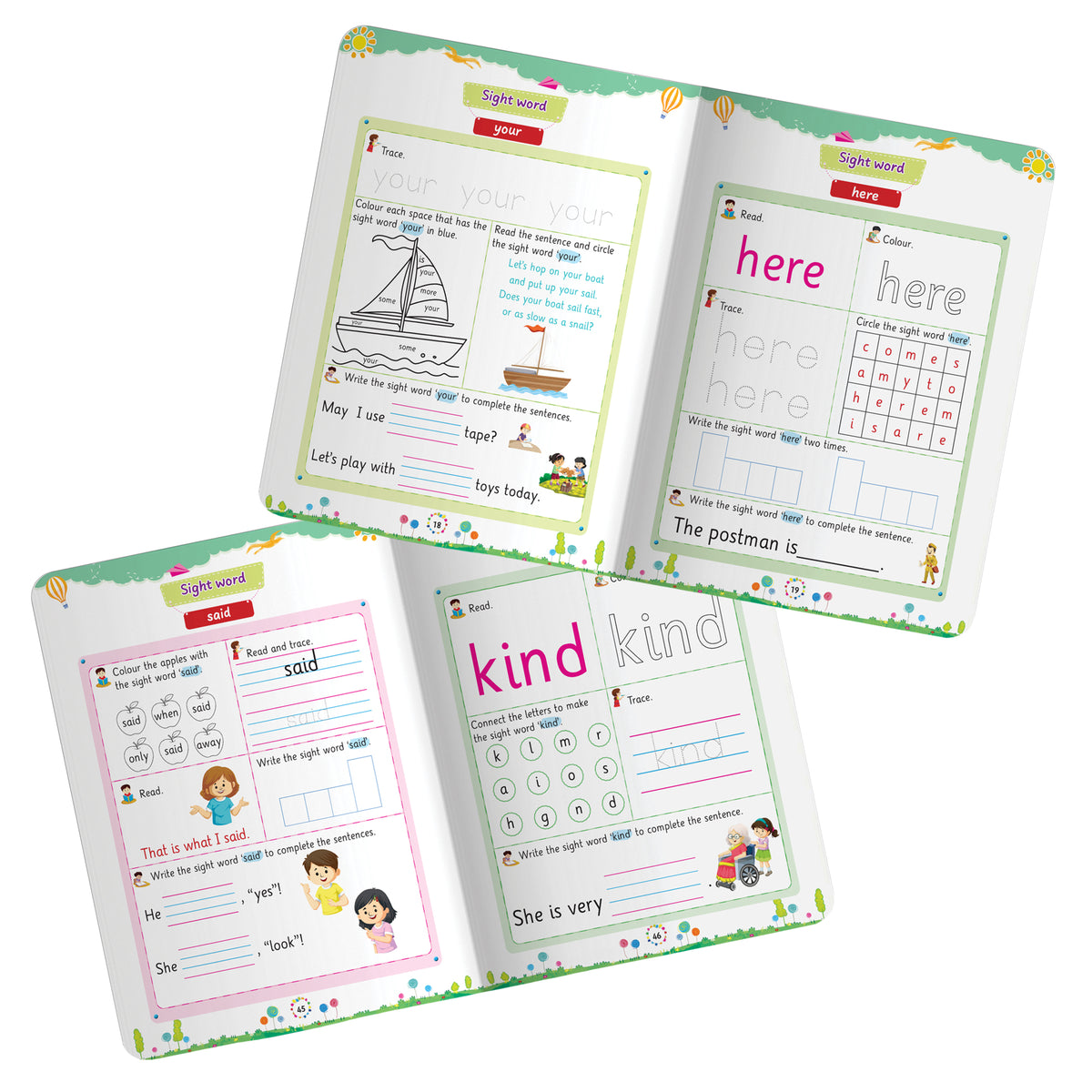 Lil Legends Incredible Phonics Level 3 Main Book and Sight Words Book | Set of 2 Books for Age 5-7 Years | Digraphs, Consonant Blends, High Frequency Words and Activities | For Class 1 and 2