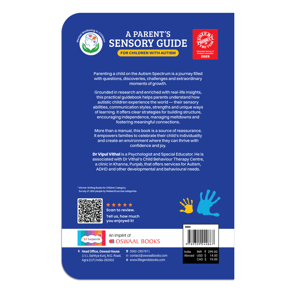 Oswaal Lil Legends A Parent's Sensory Guide for Children with Autism | Managing Sensory Overload & Meltdowns | Enriched with Real-Life Insights | Help Your Child Feel Safe, Seen and Understood