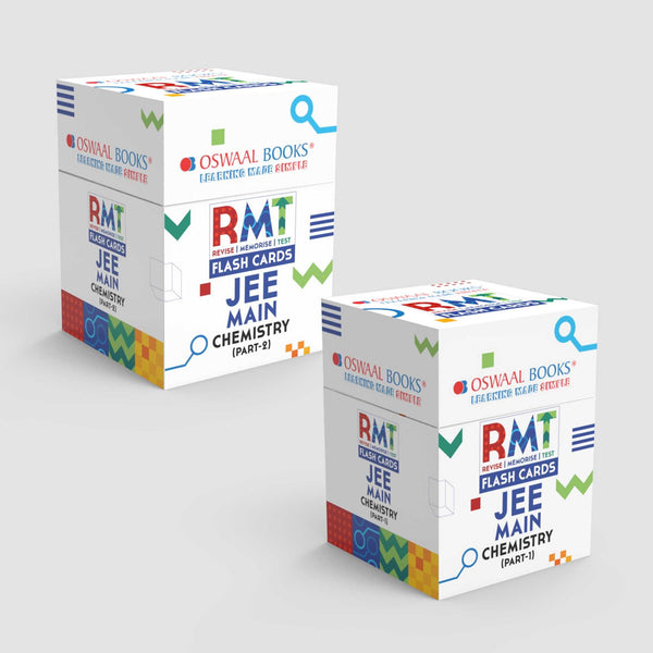 JEE Main RMT FLASHCARDS Chemistry (Part-1 & 2), Set of 2 Boxes | For Exam 2025
