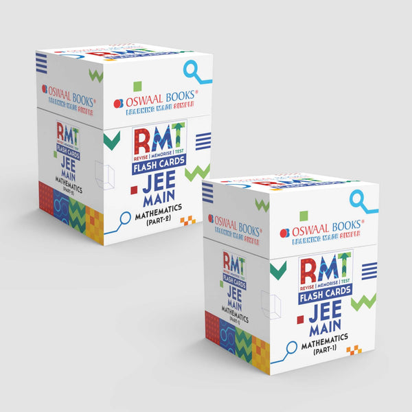 JEE Main RMT FLASHCARDS Mathematics (Part-1 & 2), Set of 2 Boxes | For Exam 2025