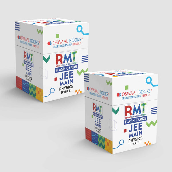 JEE Main RMT FLASHCARDS Physics (Part-1 & 2), Set of 2 Boxes | For Exam 2025