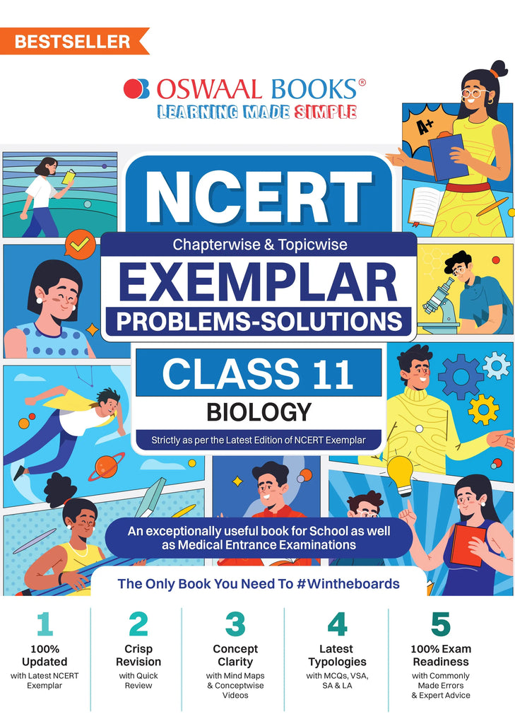 NCERT Exemplar (Problems - solutions) Class 11 Biology Book For 2024 Exam