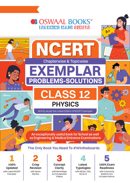 NCERT Exemplar (Problems - Solutions) Class 12 Physics Book For Latest Board Exam