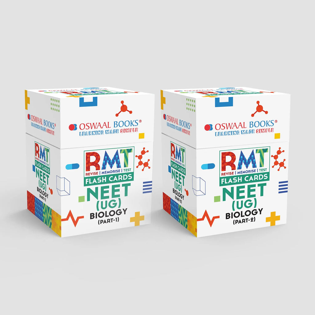 NEET RMT Flash Cards Biology (Part-1 & 2) | Set of 2 Boxes (For 2024 Exam)