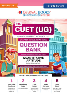  NTA CUET (UG) Question Bank Chapterwise & Topicwise Quantative Apptitude| For 2024 Exams