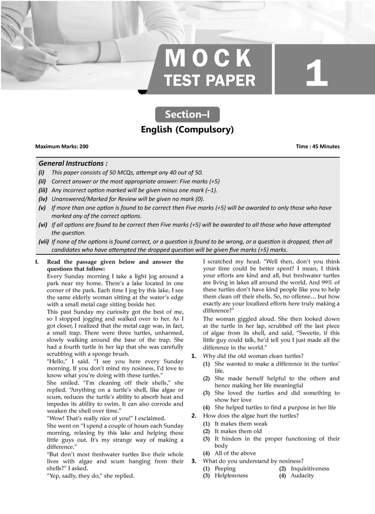NTA CUET (UG) Combined Mock Test Papers Commerce (English, Mathematics, Accountancy, Economics, Business Studies, General Test) For 2024 Exam Oswaal Books and Learning Private Limited