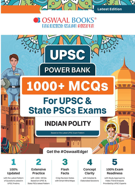 UPSC Power Bank | 1000+ MCQs for UPSC & State PSCs Exams | Indian Polity | Latest Edition