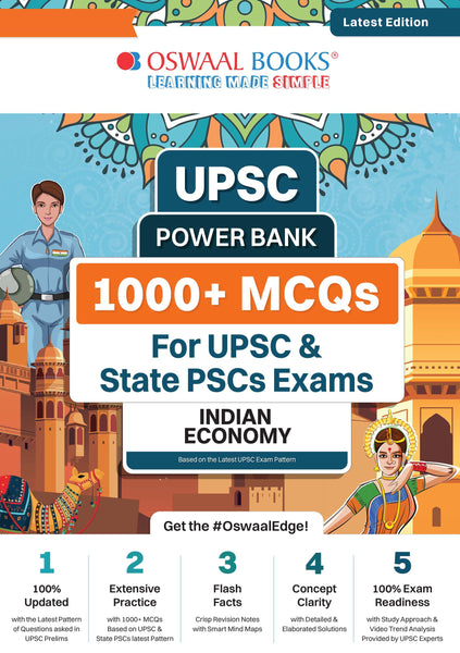 UPSC Power Bank | 1000+ MCQs for UPSC & State PSCs Exams | Indian Economy | Latest Edition