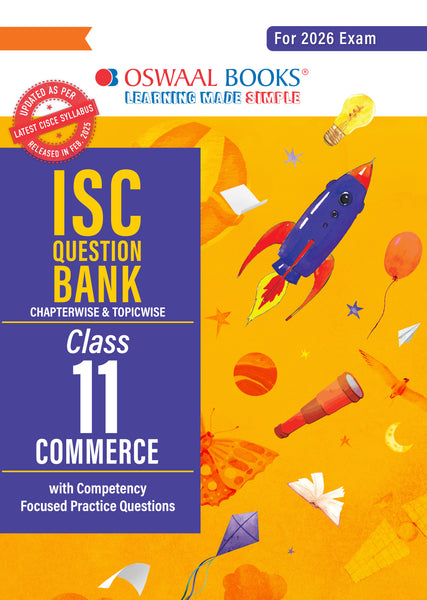 ISC Question Bank Chapterwise & Topicwise Solved Papers Class 11 Commerce For 2026 Exam