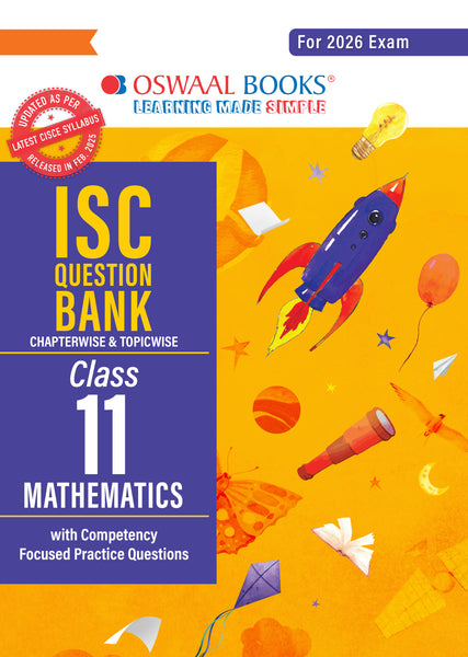ISC Question Bank Chapterwise & Topicwise Solved Papers Class 11 Mathematics For 2026 Exam